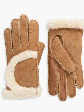 Genuine Shearling Exposed Curve Seam Gloves UGG®